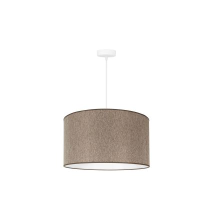 Duolla - Kattokruunu johdossa ROLLER ECO RECYCLING 1xE27/15W/230V halkaisija 45 cm ruskea