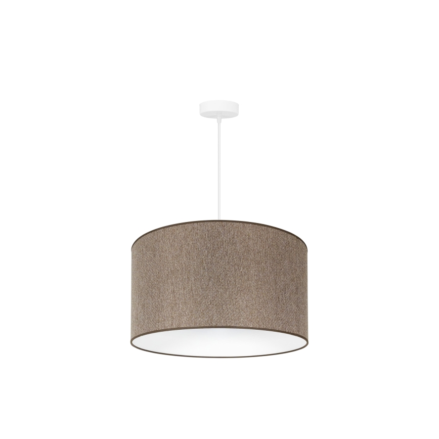 Duolla - Kattokruunu johdossa ROLLER ECO RECYCLING 1xE27/15W/230V halkaisija 45 cm ruskea