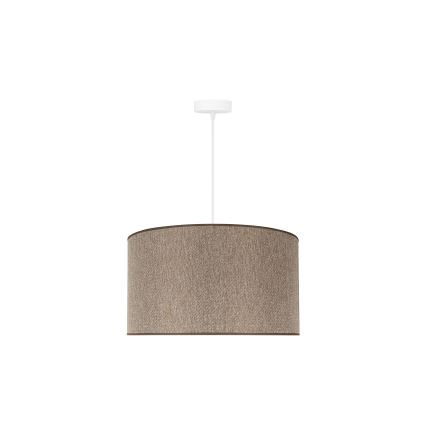 Duolla - Kattokruunu johdossa ROLLER ECO RECYCLING 1xE27/15W/230V halkaisija 45 cm ruskea
