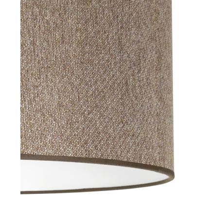Duolla - Kattokruunu johdossa ROLLER ECO RECYCLING 1xE27/15W/230V halkaisija 45 cm ruskea