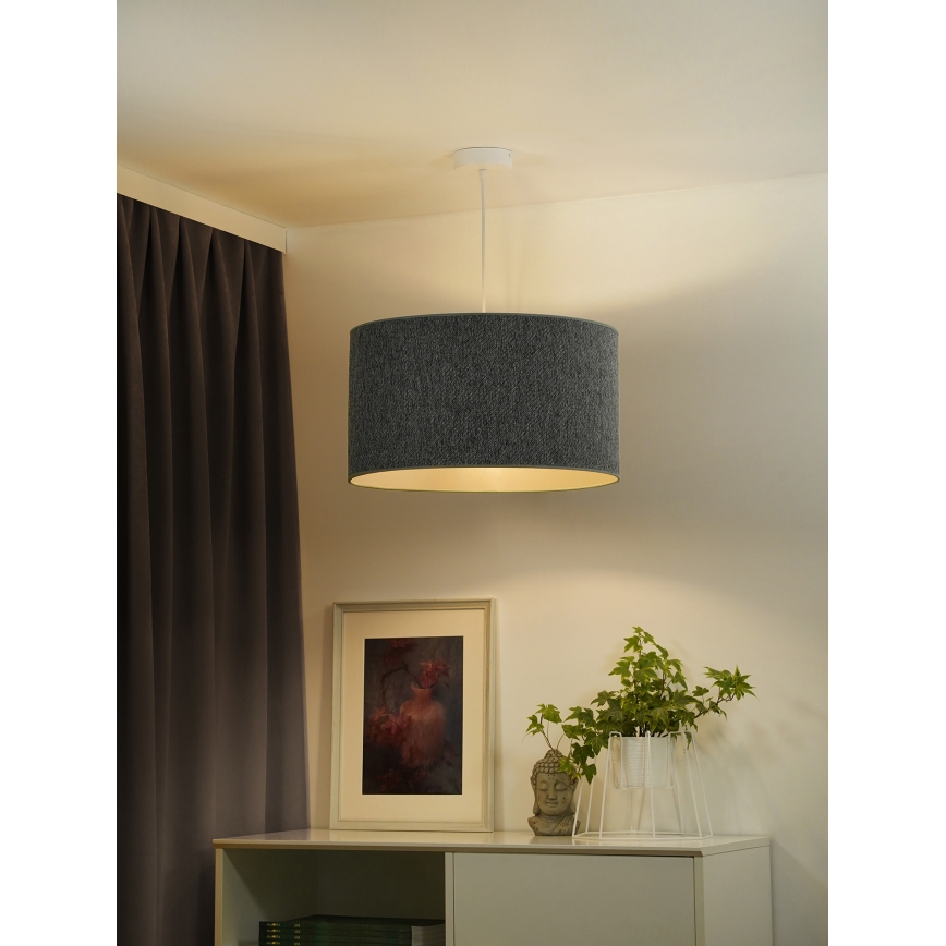Duolla - Kattokruunu johdossa ROLLER ECO RECYCLING 1xE27/15W/230V halkaisija 45 cm vihreä