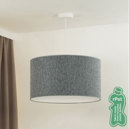 Duolla - Kattokruunu johdossa ROLLER ECO RECYCLING 1xE27/15W/230V halkaisija 45 cm vihreä