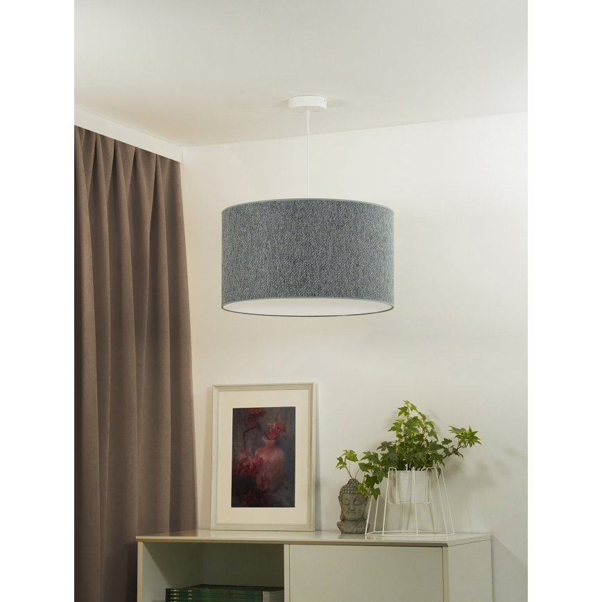 Duolla - Kattokruunu johdossa ROLLER ECO RECYCLING 1xE27/15W/230V halkaisija 45 cm vihreä