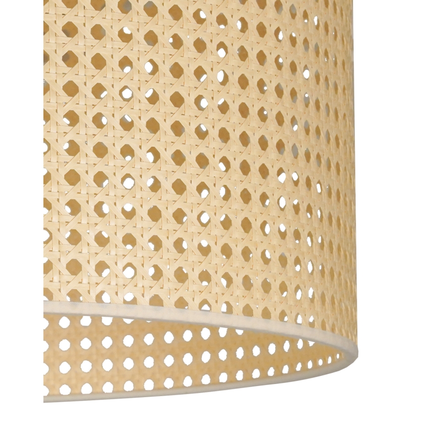Duolla - Kattokruunu johdossa ROLLER RATTAN 1xE27/15W/230V halkaisija 45 cm beige