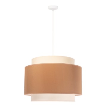 Duolla - Kattokruunu johdossa SOHO 1xE27/40W/230V halkaisija 40 cm beige/kerma