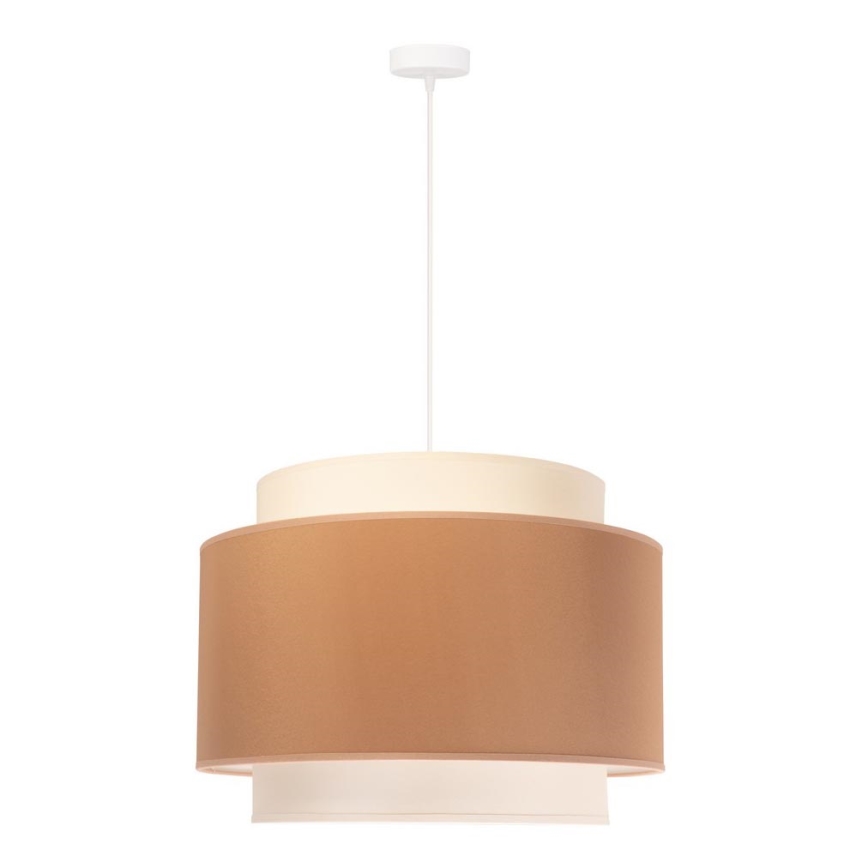 Duolla - Kattokruunu johdossa SOHO 1xE27/40W/230V halkaisija 40 cm beige/kerma
