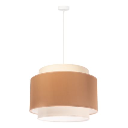 Duolla - Kattokruunu johdossa SOHO 1xE27/40W/230V halkaisija 40 cm beige/kerma