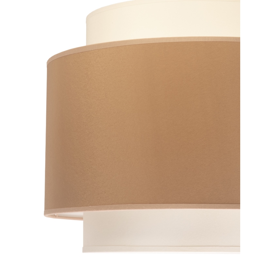 Duolla - Kattokruunu johdossa SOHO 1xE27/40W/230V halkaisija 40 cm beige/kerma