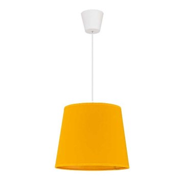 Duolla - Kattokruunu johdossa SOLO 1xE27/40W/230V halkaisija 24 cm keltainen