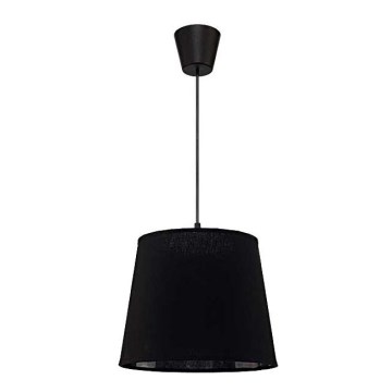 Duolla - Kattokruunu johdossa SOLO 1xE27/40W/230V halkaisija 24 cm musta