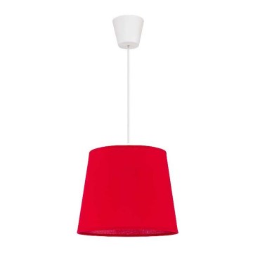 Duolla - Kattokruunu johdossa SOLO 1xE27/40W/230V halkaisija 24 cm punainen