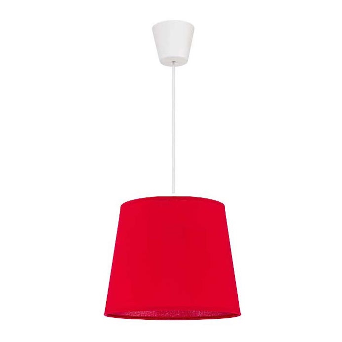 Duolla - Kattokruunu johdossa SOLO 1xE27/40W/230V halkaisija 24 cm punainen