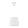 Duolla - Kattokruunu johdossa SOLO 1xE27/40W/230V halkaisija 24 cm valkoinen