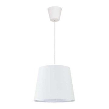 Duolla - Kattokruunu johdossa SOLO 1xE27/40W/230V halkaisija 24 cm valkoinen