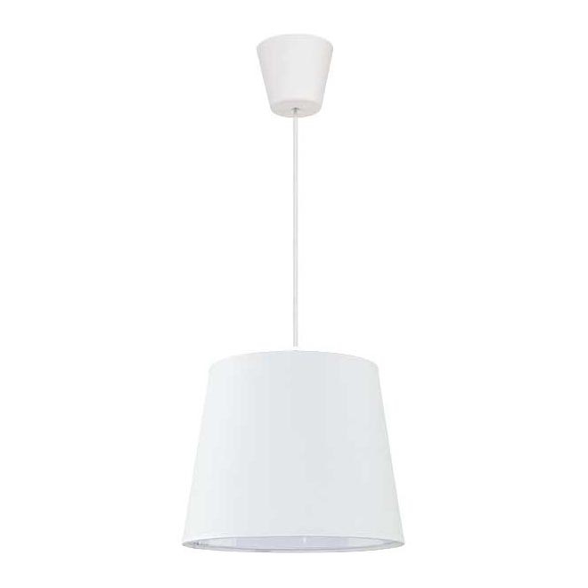 Duolla - Kattokruunu johdossa SOLO 1xE27/40W/230V halkaisija 24 cm valkoinen