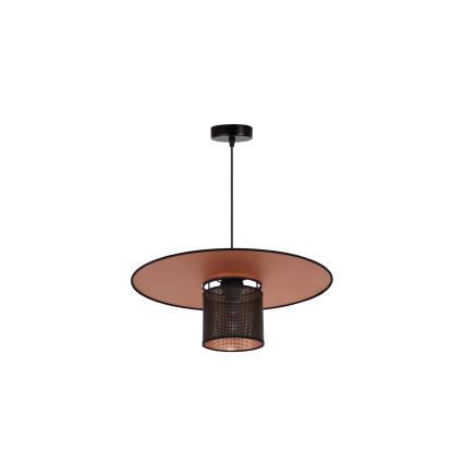 Duolla - Kattokruunu johdossa TOKYO SHINY 1xE27/15W/230V halkaisija 50 cm musta/kupari