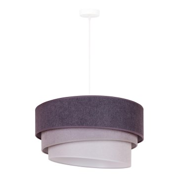 Duolla - Kattokruunu johdossa TRIO 1xE27/15W/230V halkaisija 45 cm antrasiitti/harmaa/valkoinen