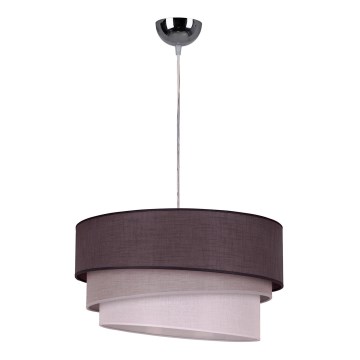 Duolla - Kattokruunu johdossa TRIO 1xE27/40W/230V halkaisija 45 cm antrasiitti/harmaa/valkoinen