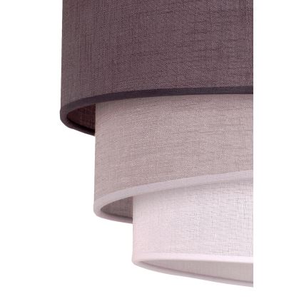 Duolla - Kattokruunu johdossa TRIO 1xE27/40W/230V halkaisija 45 cm antrasiitti/harmaa/valkoinen
