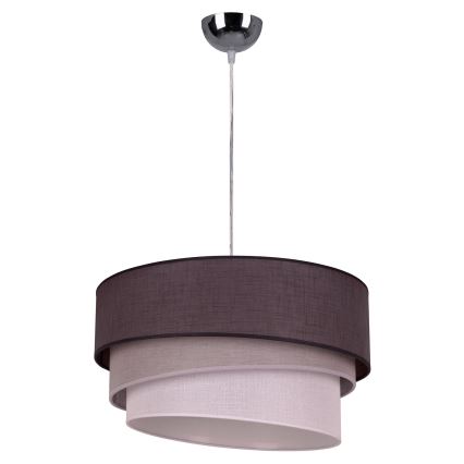 Duolla - Kattokruunu johdossa TRIO 1xE27/40W/230V halkaisija 45 cm antrasiitti/harmaa/valkoinen