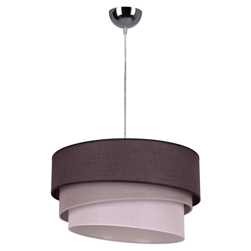 Duolla - Kattokruunu johdossa TRIO 1xE27/40W/230V halkaisija 45 cm antrasiitti/harmaa/valkoinen