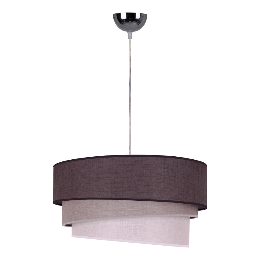 Duolla - Kattokruunu johdossa TRIO 1xE27/40W/230V halkaisija 45 cm antrasiitti/harmaa/valkoinen