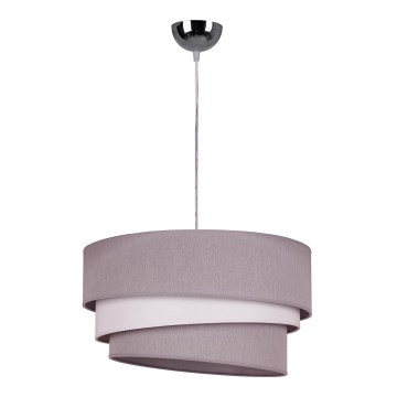 Duolla - Kattokruunu johdossa TRIO 1xE27/40W/230V halkaisija 45 cm harmaa/valkoinen