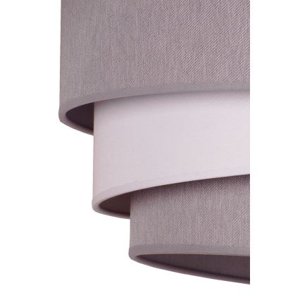 Duolla - Kattokruunu johdossa TRIO 1xE27/40W/230V halkaisija 45 cm harmaa/valkoinen