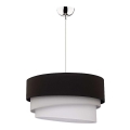 Duolla - Kattokruunu johdossa TRIO 1xE27/40W/230V halkaisija 45 cm musta/harmaa/valkoinen