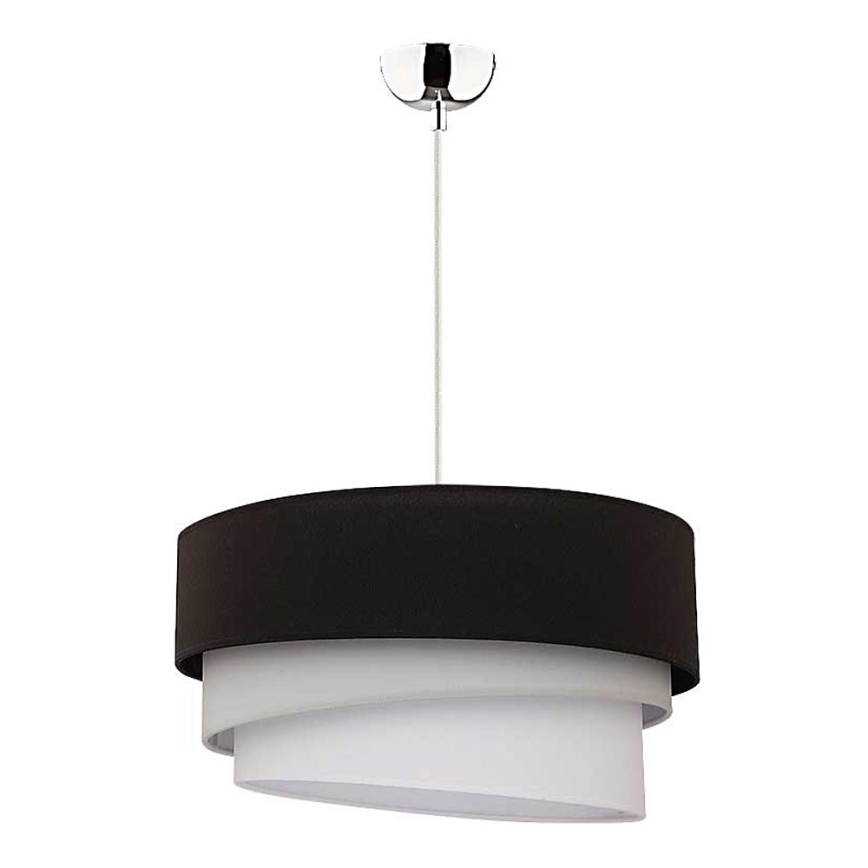 Duolla - Kattokruunu johdossa TRIO 1xE27/40W/230V halkaisija 45 cm musta/harmaa/valkoinen