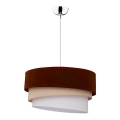 Duolla - Kattokruunu johdossa TRIO 1xE27/40W/230V halkaisija 45 cm ruskea/beige/valkoinen
