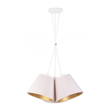 Duolla - Kattokruunu johdossa TWIGGY 3xE27/40W/230V halkaisija 60 cm valkoinen