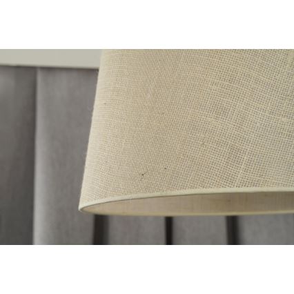 Duolla - Kattokruunu johdossa YUTE 1xE27/15W/230V halkaisija 38 cm harmaa