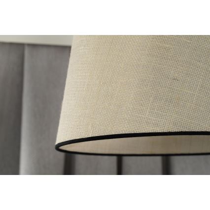 Duolla - Kattokruunu johdossa YUTE 1xE27/15W/230V halkaisija 38 cm harmaa/musta