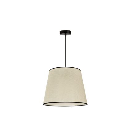 Duolla - Kattokruunu johdossa YUTE 1xE27/15W/230V halkaisija 38 cm harmaa/musta