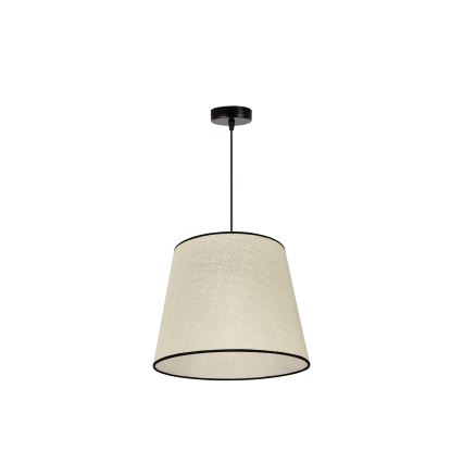 Duolla - Kattokruunu johdossa YUTE 1xE27/15W/230V halkaisija 38 cm harmaa/musta