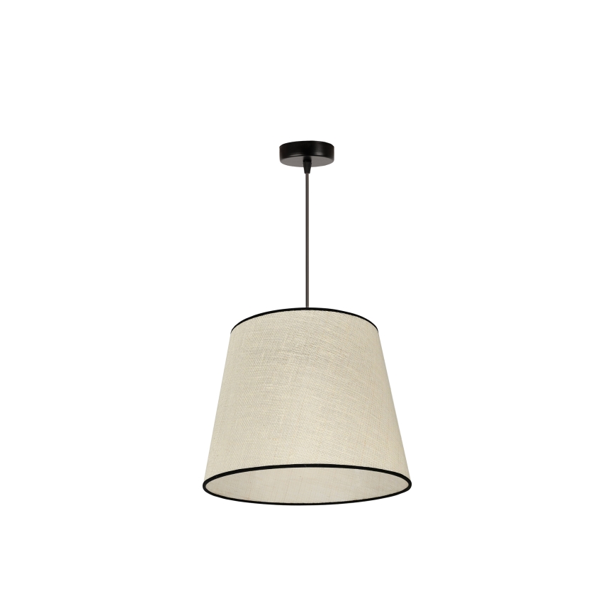 Duolla - Kattokruunu johdossa YUTE 1xE27/15W/230V halkaisija 38 cm harmaa/musta