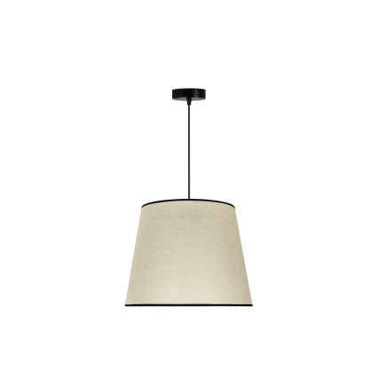 Duolla - Kattokruunu johdossa YUTE 1xE27/15W/230V halkaisija 38 cm harmaa/musta