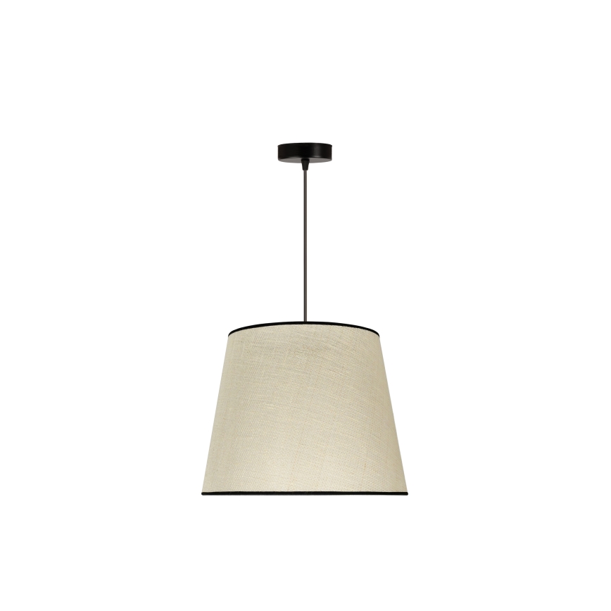 Duolla - Kattokruunu johdossa YUTE 1xE27/15W/230V halkaisija 38 cm harmaa/musta