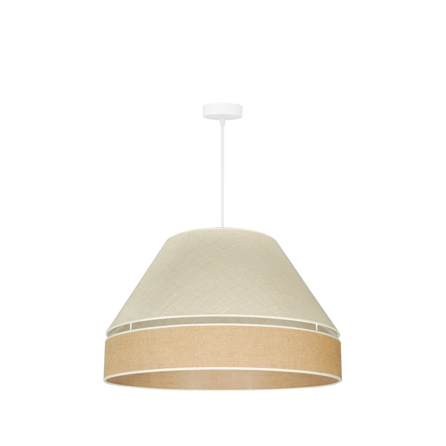 Duolla - Kattokruunu johdossa YUTE AVIGNON 1xE27/15W/230V halkaisija 60 cm harmaa/ruskea