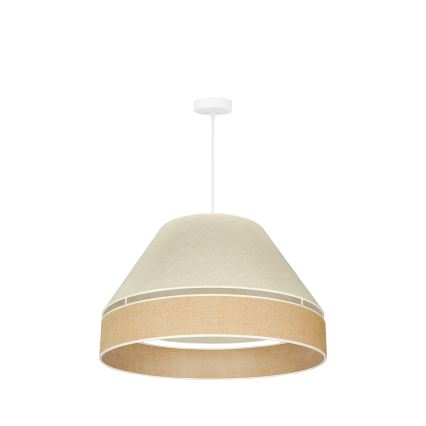 Duolla - Kattokruunu johdossa YUTE AVIGNON 1xE27/15W/230V halkaisija 60 cm harmaa/ruskea