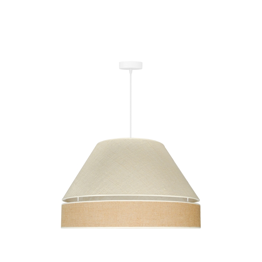 Duolla - Kattokruunu johdossa YUTE AVIGNON 1xE27/15W/230V halkaisija 60 cm harmaa/ruskea