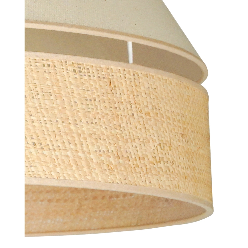 Duolla - Kattokruunu johdossa YUTE AVIGNON 1xE27/15W/230V halkaisija 60 cm kerma/beige