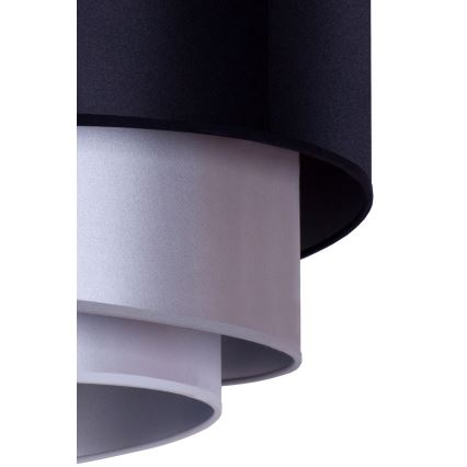 Duolla - Kattovalaisin TRIO 1xE27/15W/230V d. 45 cm musta/hopea