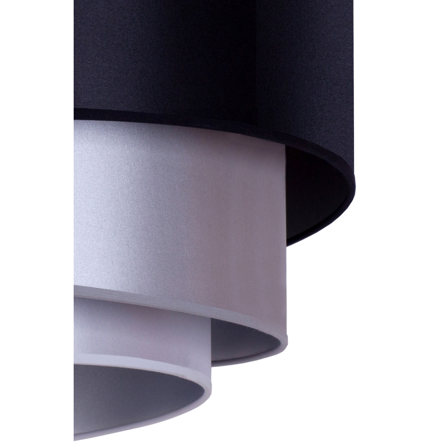 Duolla - Kattovalaisin TRIO 1xE27/15W/230V d. 45 cm musta/hopea