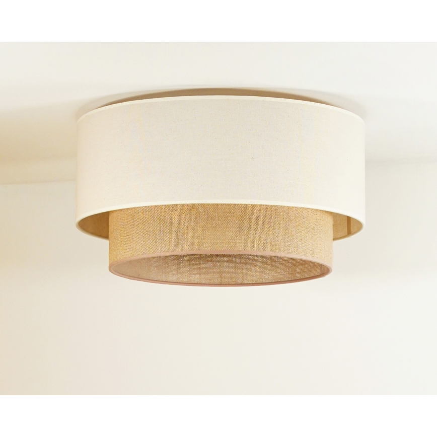 Duolla - Kattovalo BOHO 1xE27/15W/230V d. 45 cm beige/ruskea