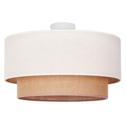 Duolla - Kattovalo BOHO 1xE27/15W/230V d. 45 cm beige/ruskea