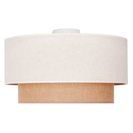 Duolla - Kattovalo BOHO 1xE27/15W/230V d. 45 cm beige/ruskea