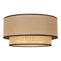 Duolla - Kattovalo BOHO 1xE27/15W/230V halkaisija 45 cm beige/rottinki