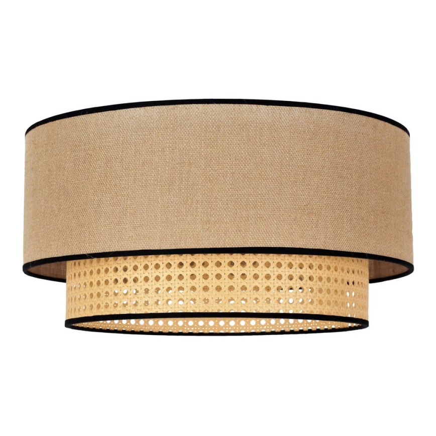 Duolla - Kattovalo BOHO 1xE27/15W/230V halkaisija 45 cm beige/rottinki